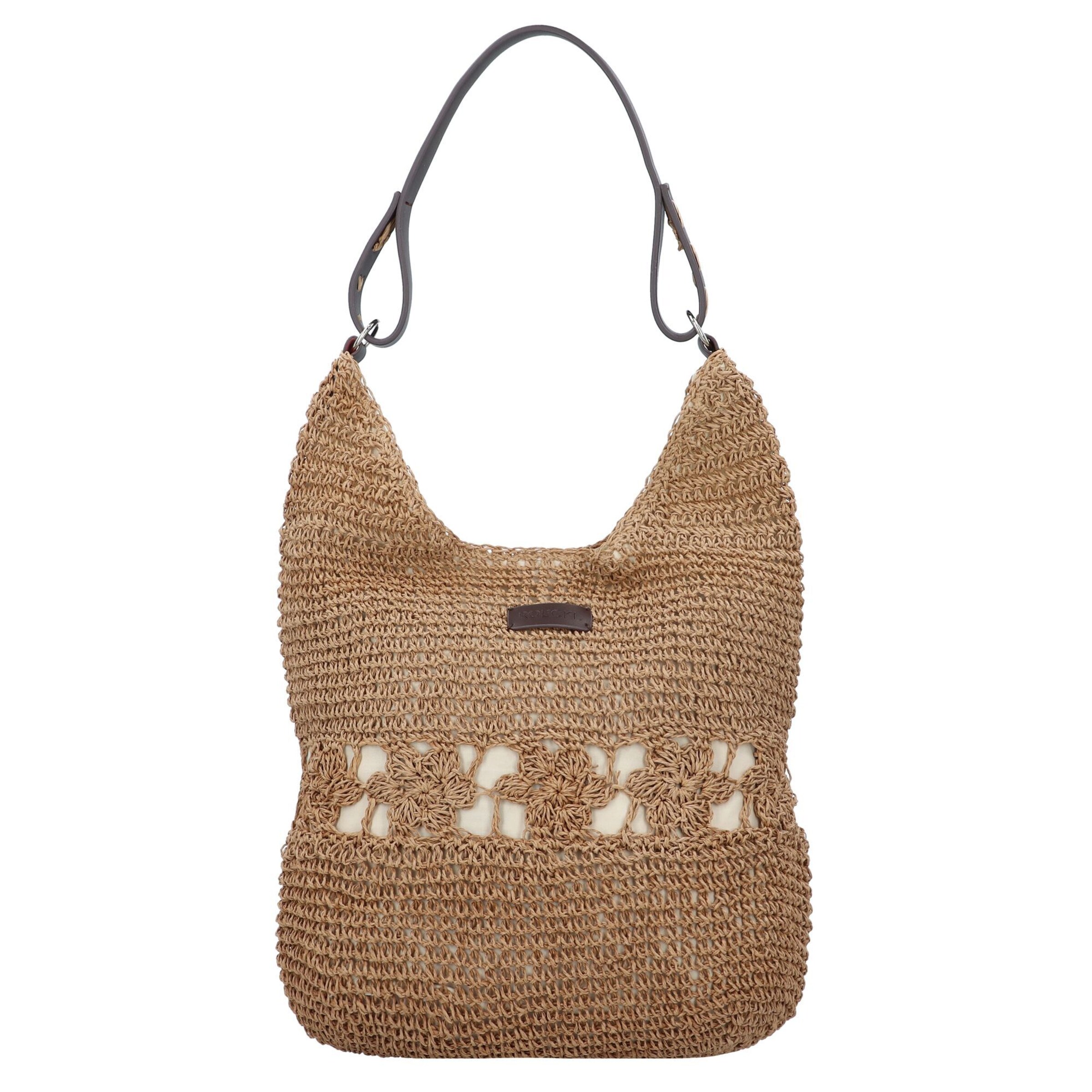 Roeckl Shopper 'IBIZA SCHULTERTASCHE MEDIUM' in Bruin: voorkant