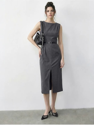 Bianco Lucci Vestido de bainha em 36 em antracite, Vista do artigo