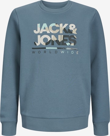 Jack & Jones Junior Sweatshirt 'Luke' in Blau: Vorderseite