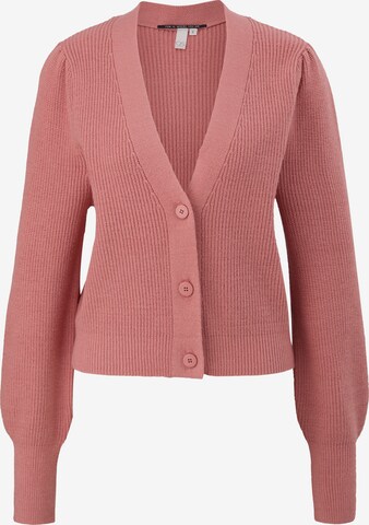 Cardigan QS en rose : devant