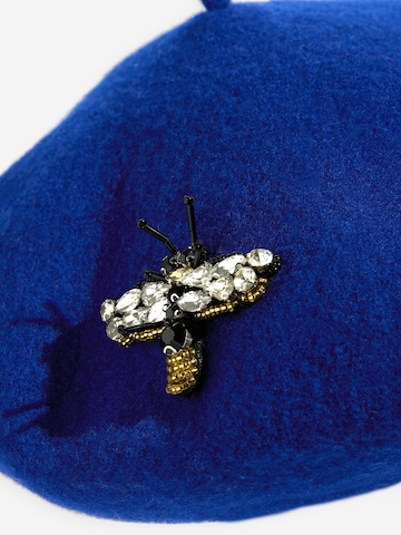 Bonnet love & roses en bleu