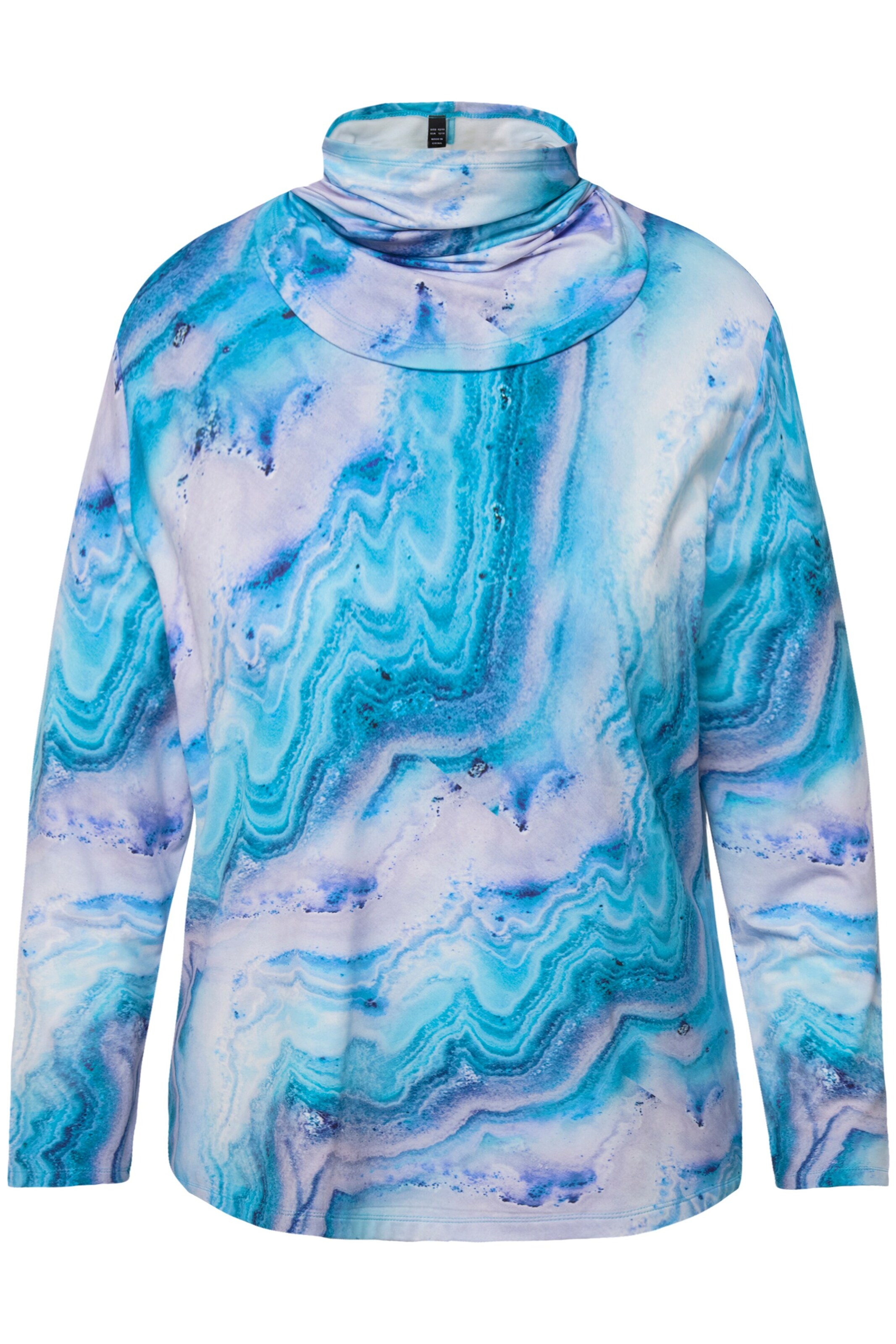 Ulla Popken Shirt in Blauw: voorkant