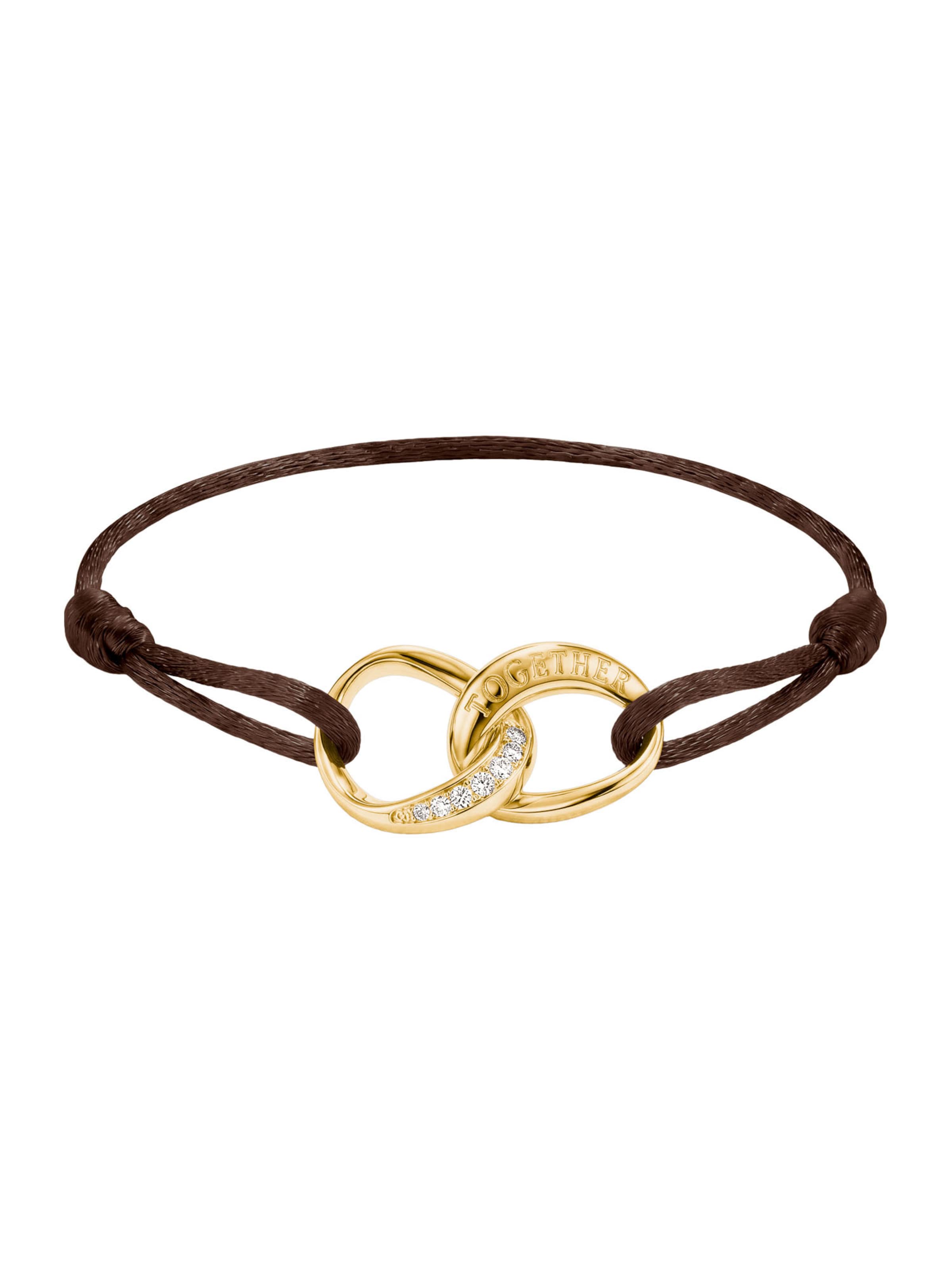 Thomas Sabo Bracelet in 24 in Brown / Yellow gold, Item view