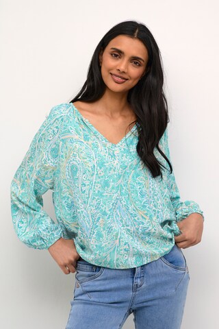 Cream Blouse in Mixed colors: front