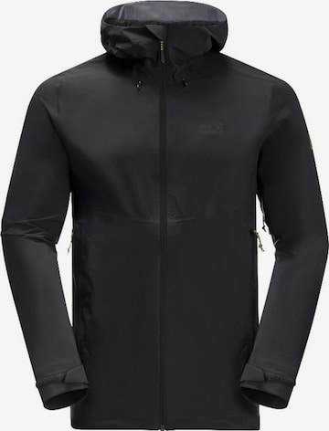 JACK WOLFSKIN Funktionsjacke in Schwarz: predná strana