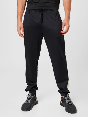 FILA Tapered Broek 'Traun' in Zwart: voorkant