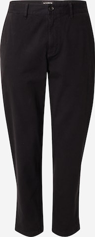 SCOTCH & SODA Tapered Chino Pants in Black: front