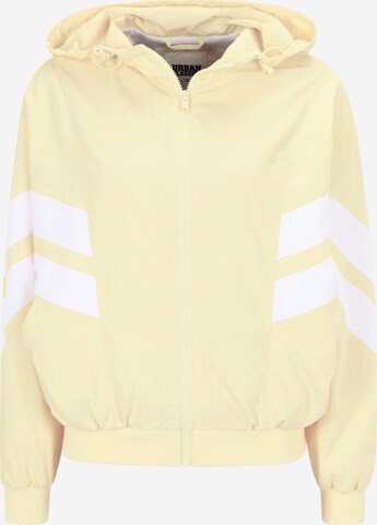 Veste mi-saison 'Crinkle Batwing' Urban Classics en jaune : devant