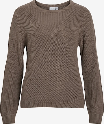 Pull-over 'VICHING' VILA en marron : devant