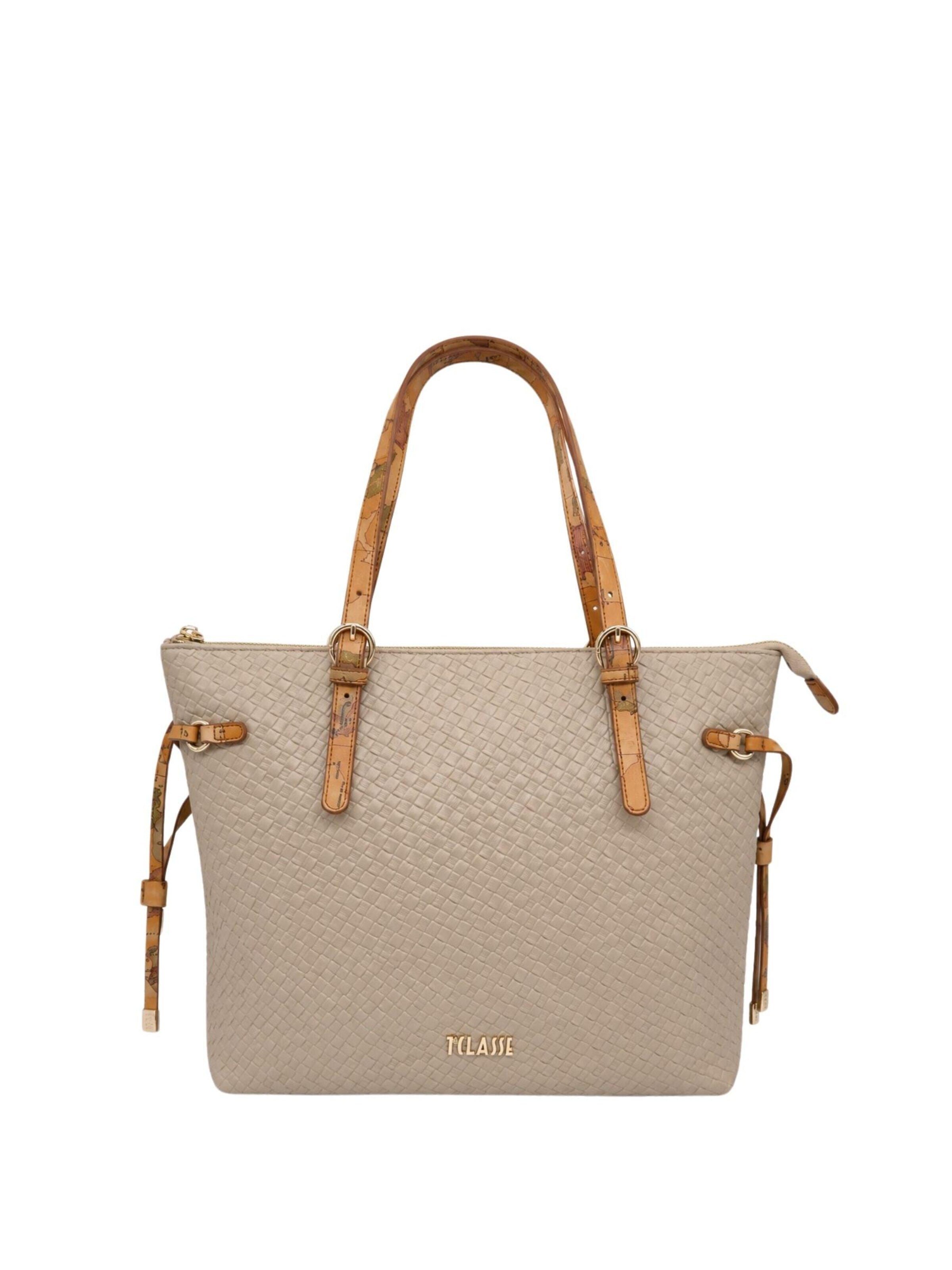 Alviero Martini Shoulder Bag in Beige: front