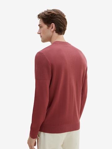 TOM TAILOR - Pullover em vermelho