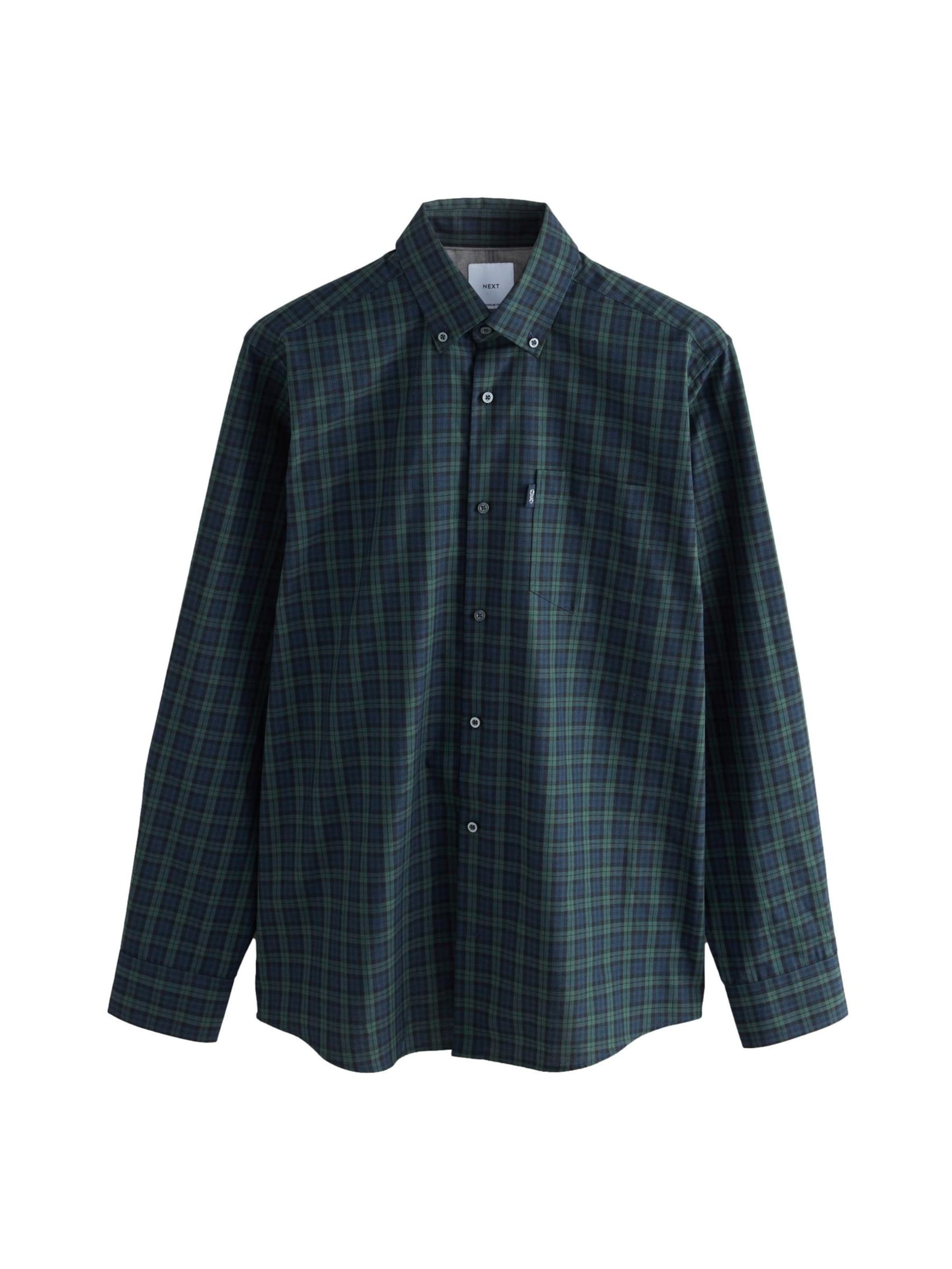 NextRegular Fit Košulja - zelena boja: prednji dio