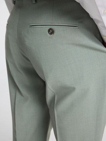 SELECTED Regular Bundfaltenhose in Grün