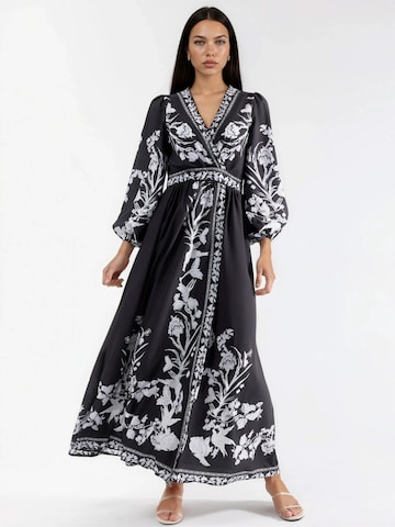 MSN Collection Jurk in Zwart: voorkant