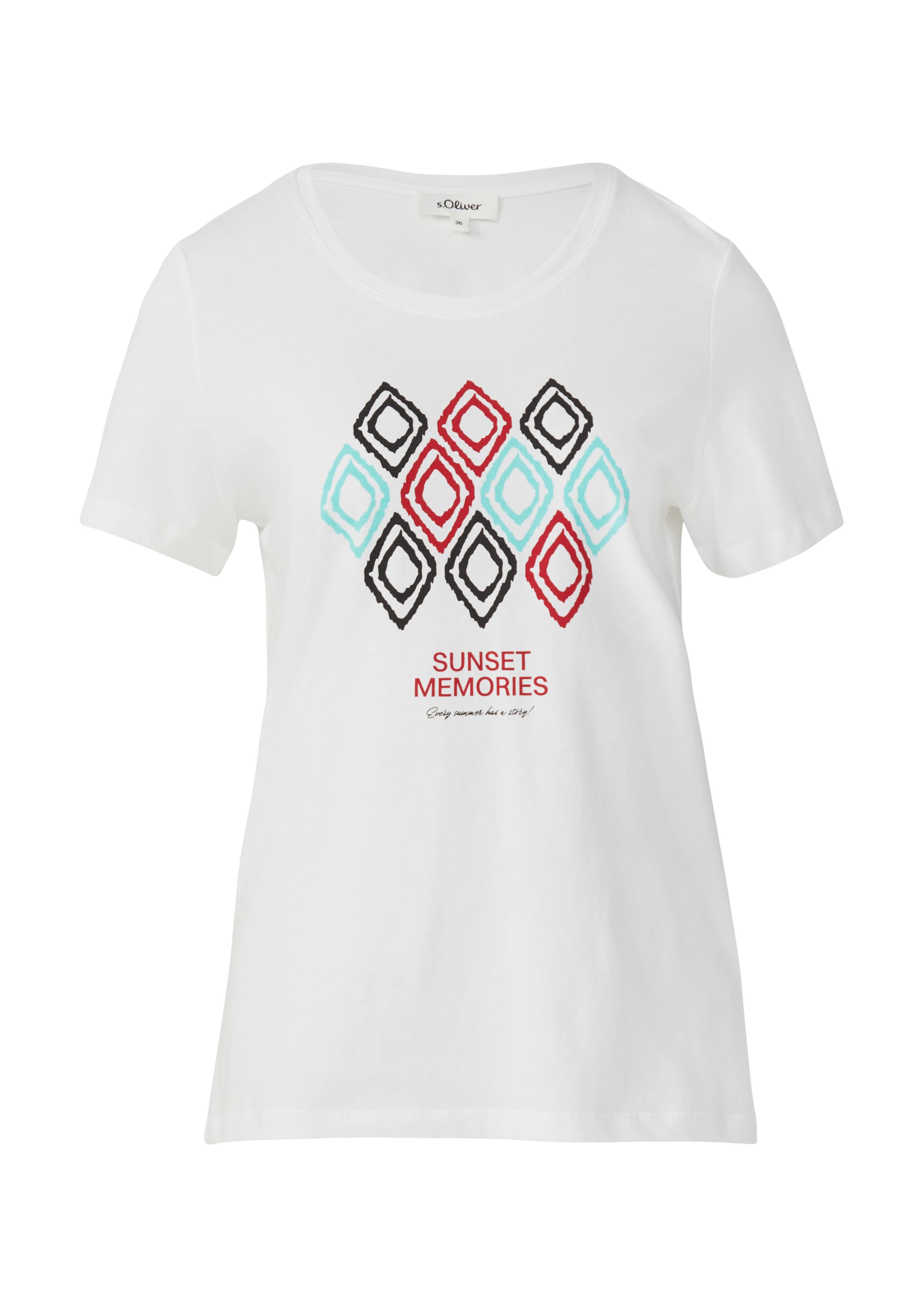 s.Oliver Shirt in Wit: voorkant