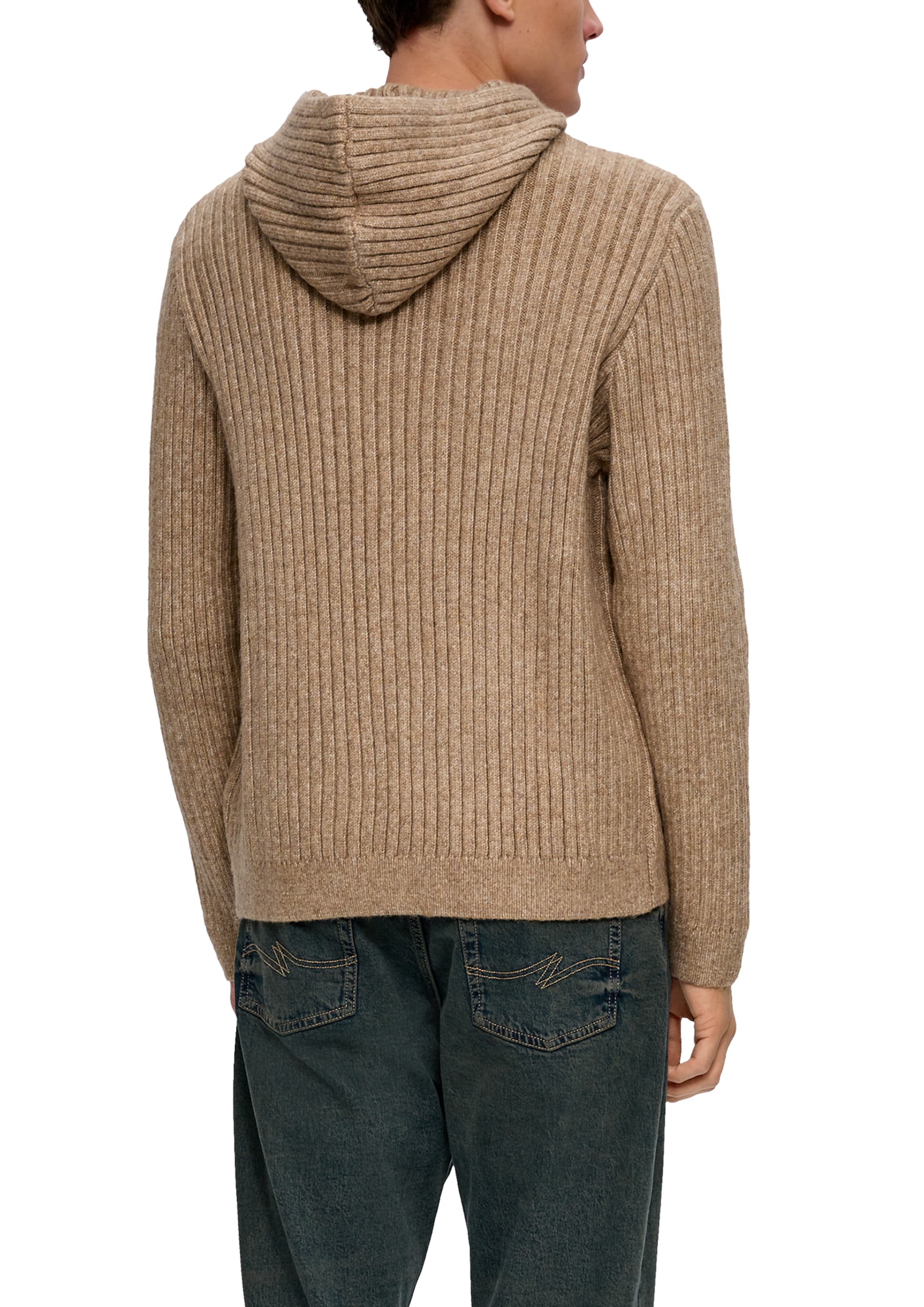 QS Pullover in Braun