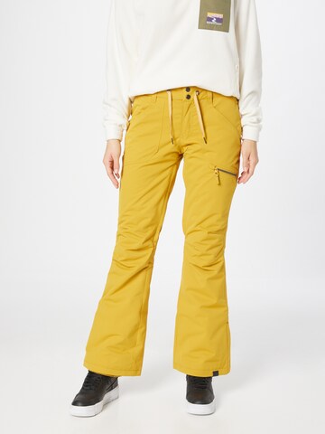ROXY Normální Outdoorové kalhoty 'NADIA' – žlutá: přední strana