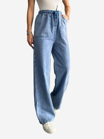 Wide Leg Pantalon MixRay en bleu