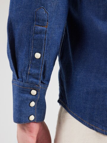 WRANGLER Regularny krój Koszula w kolorze niebieski