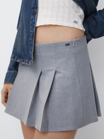 Pull&Bear Rok in Grijs