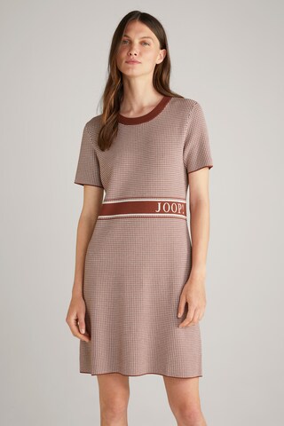 JOOP! Knitted dress in Brown: front