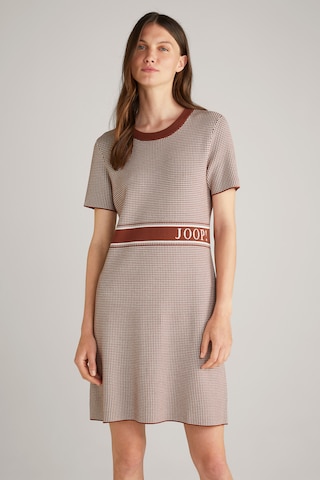 JOOP! Knitted dress in Brown: front