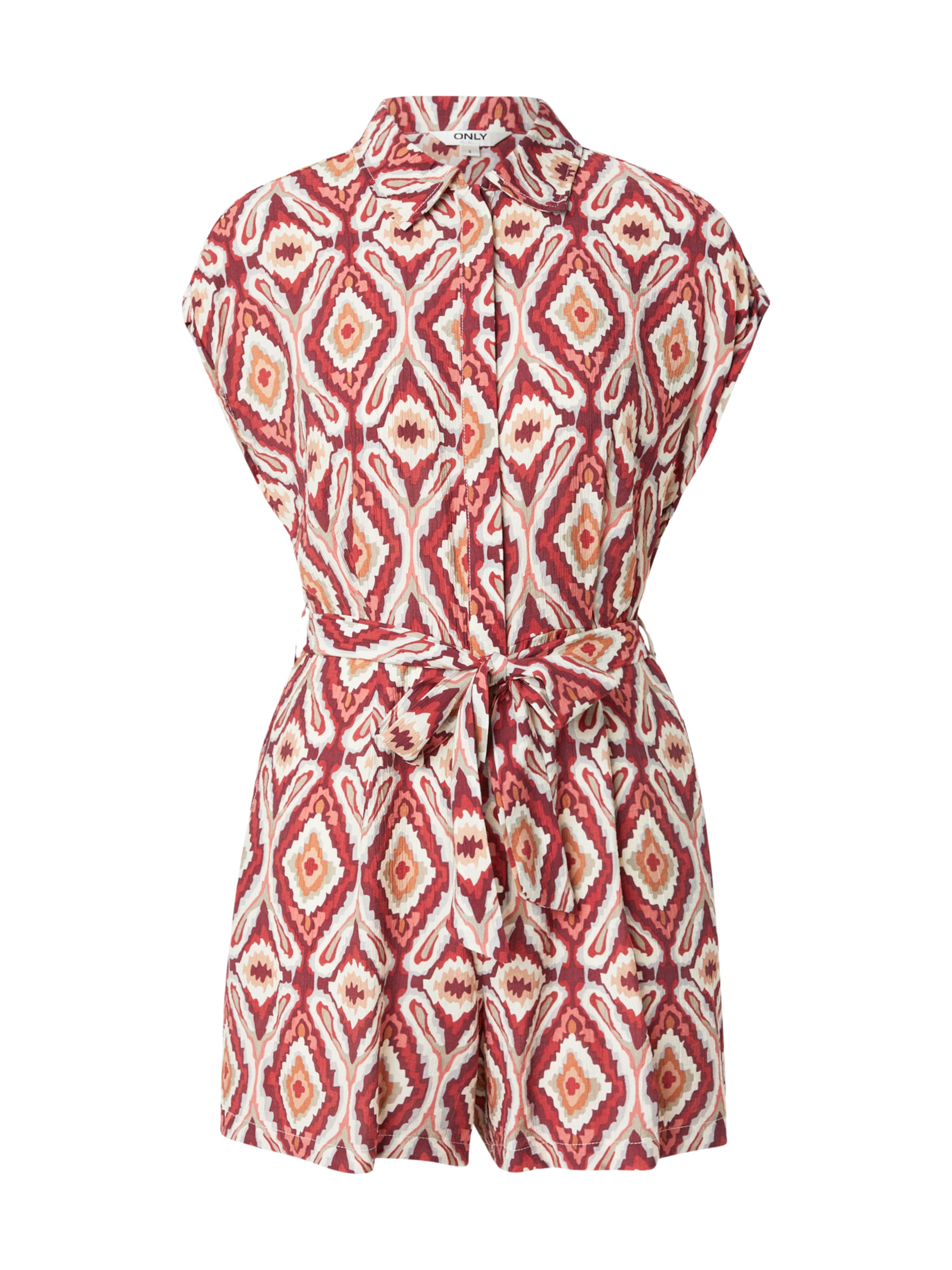 Tuta jumpsuit 'ONLSUI MIKASI' in XS ONLY di colore arancione scuro / rosso / merlot / bianco, Visualizzazione prodotti