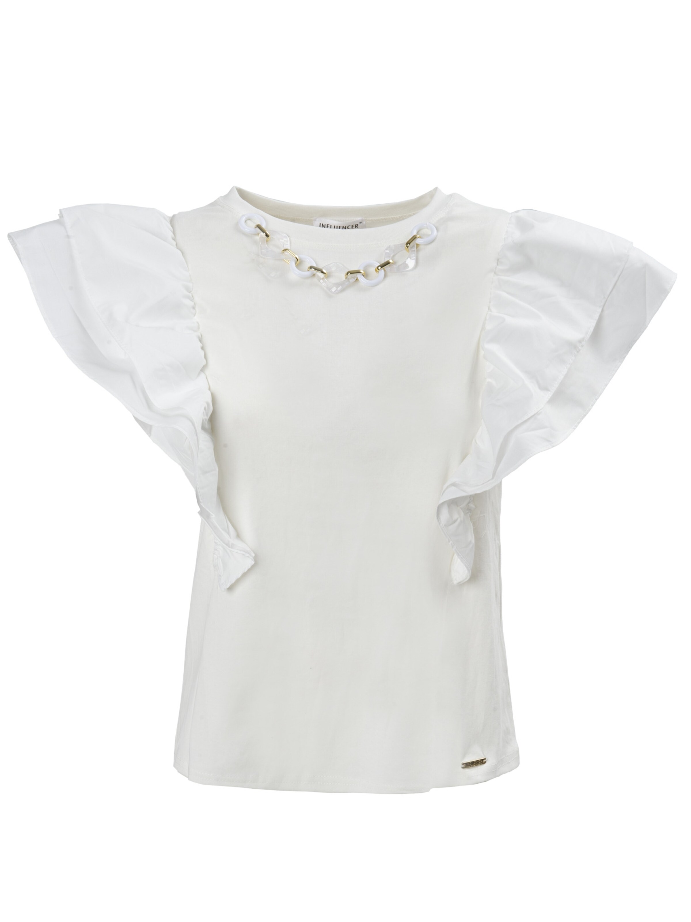 Influencer Top in White: front