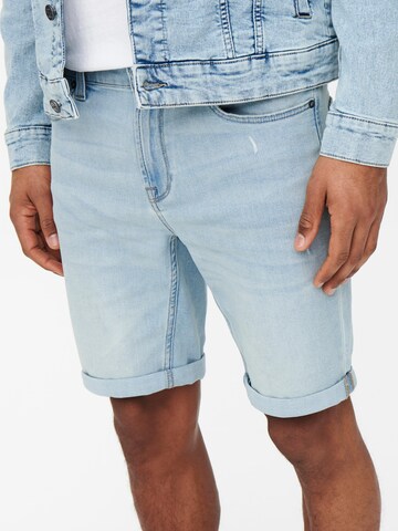 Regular Jean Only & Sons en bleu