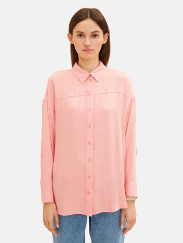 Camicia da donna di TOM TAILOR DENIM in rosa: frontale