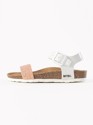 Bayton - Sandalias 'Tyche' en blanco: frente