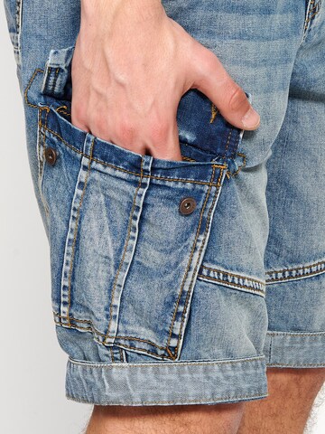 Regular Jeans cargo KOROSHI en bleu