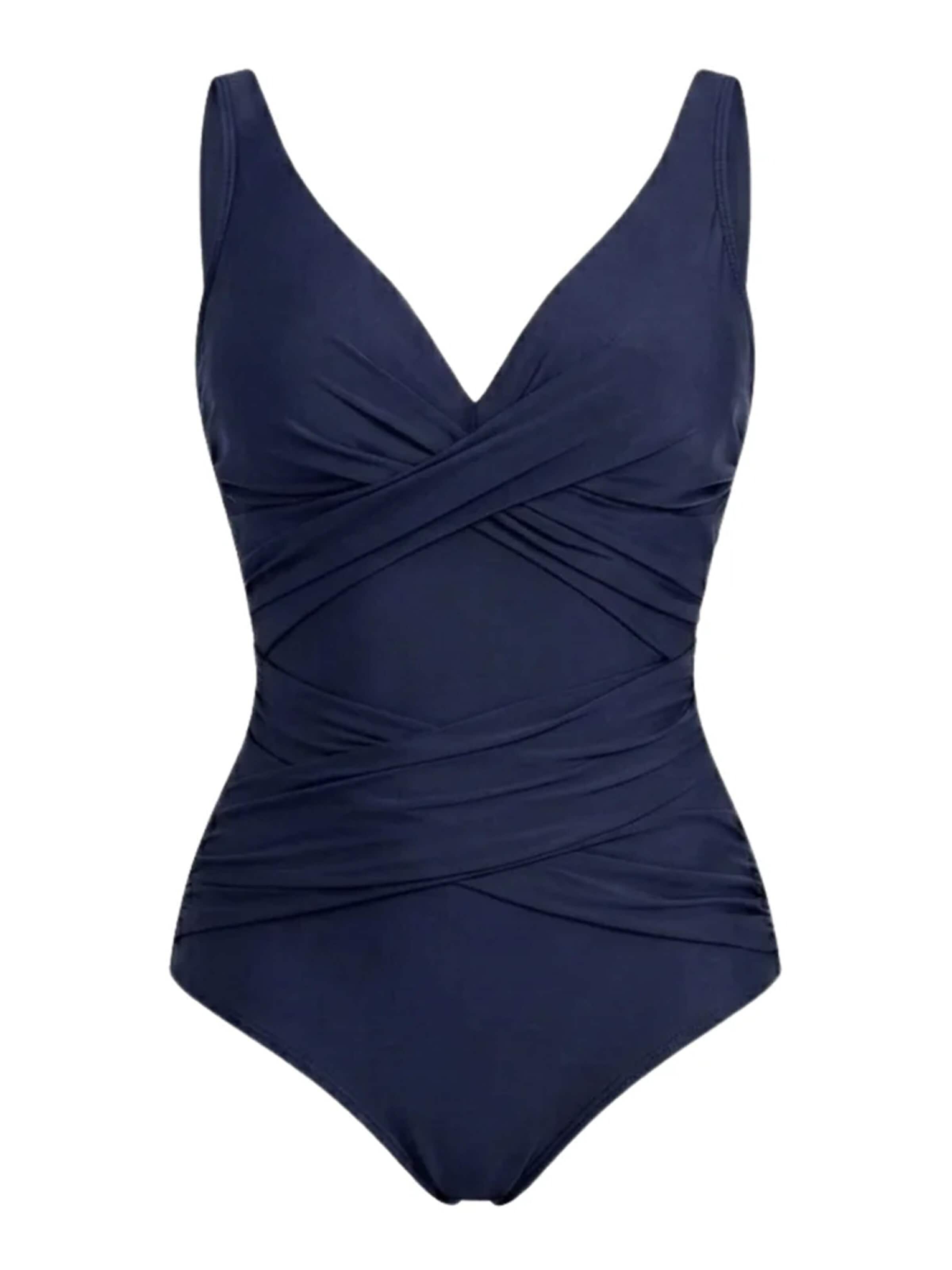 Shapetape Push-up Shaping swimsuit 'Corrigerende Badpak met Sierplooitjes' in Blue