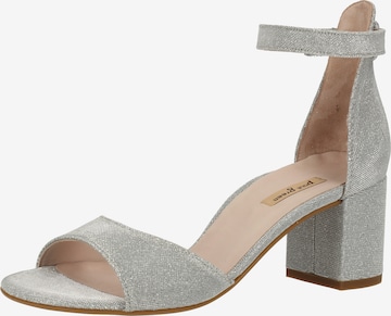 Paul Green Strap Sandals in Silver: front