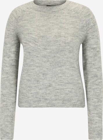 Pieces Petite Pullover 'JULIANA' in Grau: predná strana