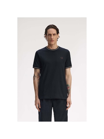 T-Shirt Fred Perry en bleu : devant