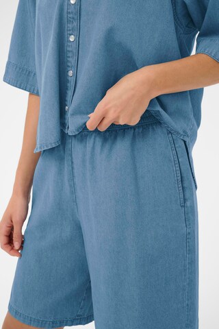 Kaffe Loosefit Kalhoty 'Jade' – modrá