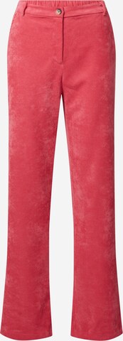 VILA Bootcut Hose 'VES' in Pink: predná strana