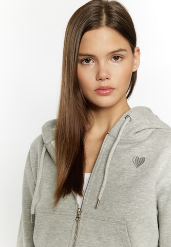 MYMO Sweat jacket 'Blonda' in Grey