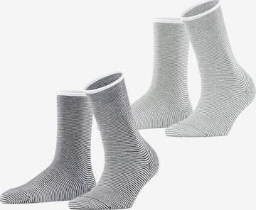ESPRIT Socks 'Allover Stripe 2-Pack' in Mixed colors: front
