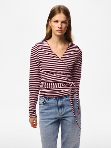 PIECES Shirt 'PCLAYA' in Lila: Vorderseite