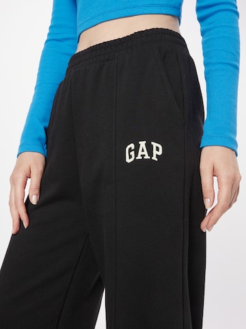 GAP - Perna larga Calças em preto