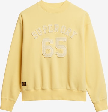 Superdry Sweatshirt in Geel: voorkant