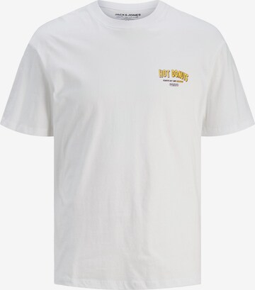 T-Shirt 'FEAST' JACK & JONES en blanc : devant