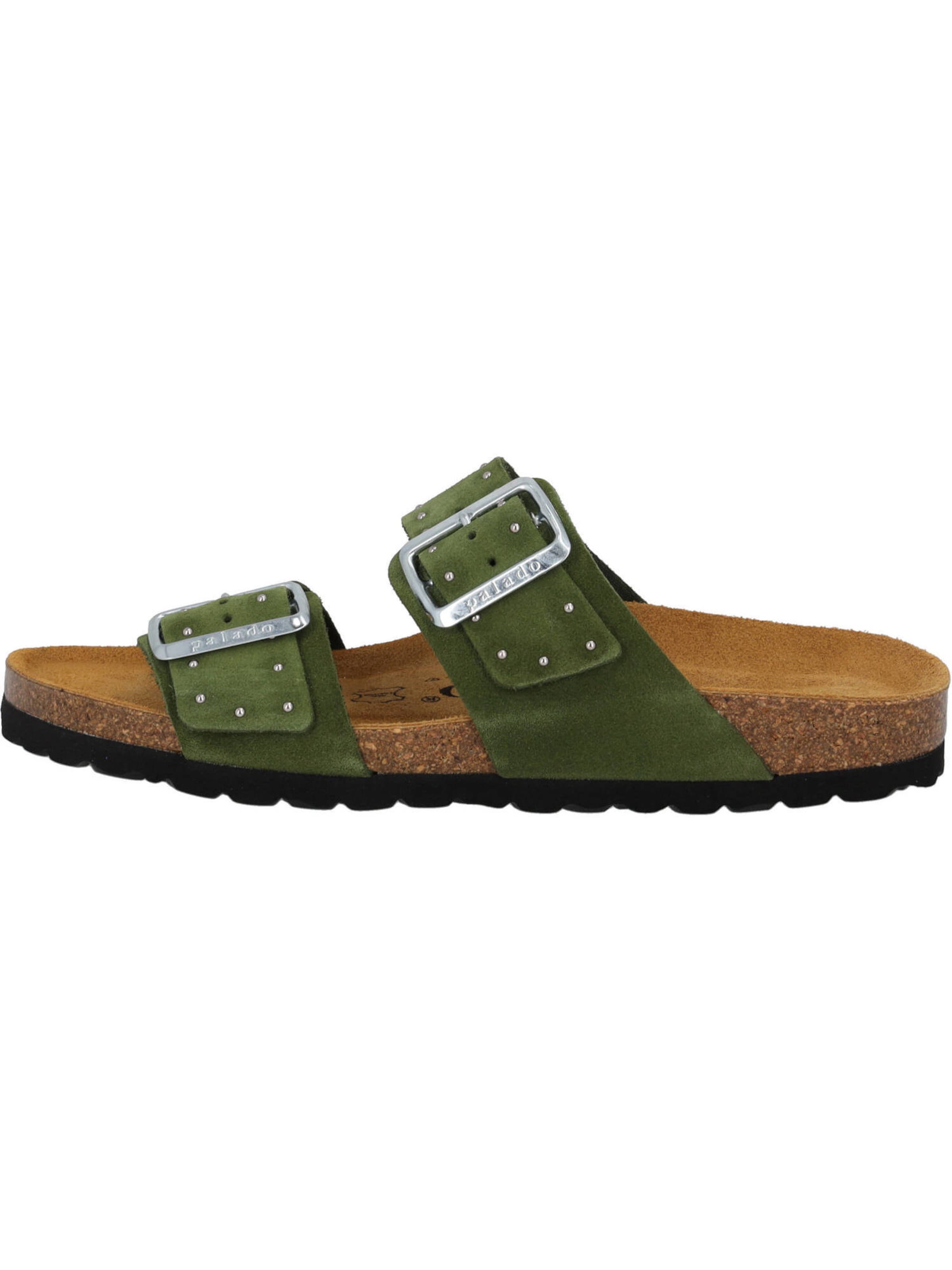 Palado by Sila Sahin Пантолеты 'Samos Glint' в Зеленый: спереди