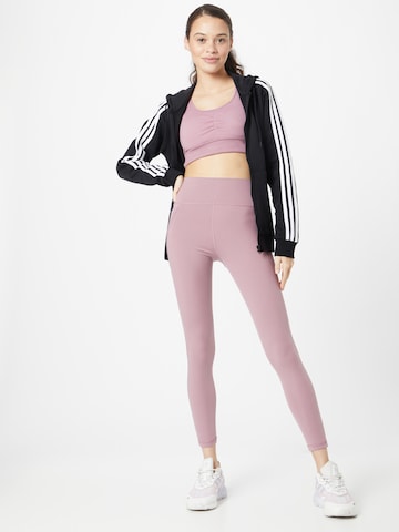 ADIDAS PERFORMANCE - Skinny Calças de desporto 'Optime Stash' em roxo