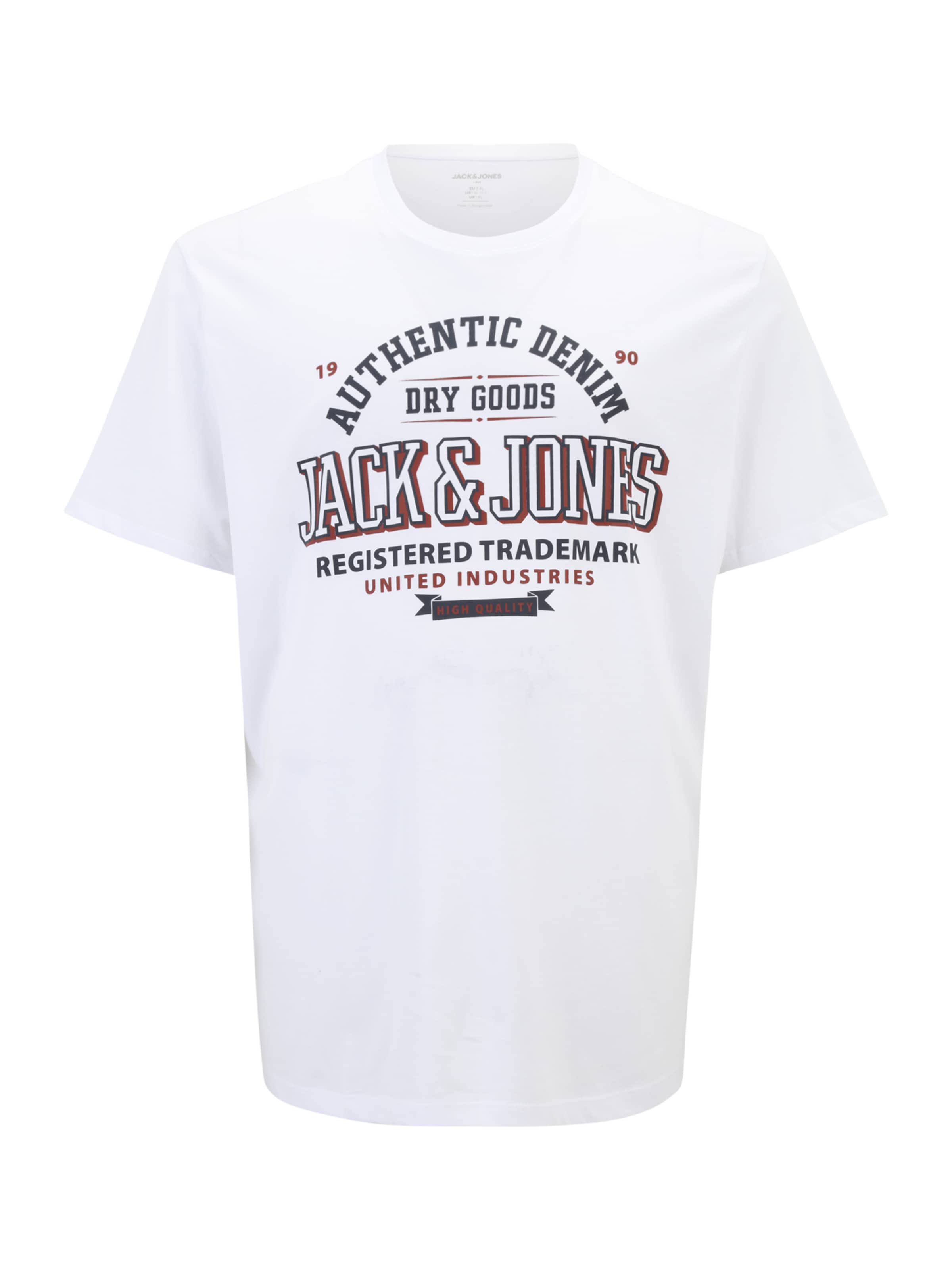 T-Shirt Jack & Jones Plus en blanc : devant
