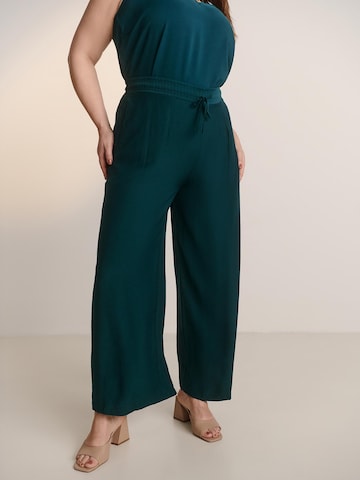 Wide Leg Pantalon 'Janay' Guido Maria Kretschmer Curvy en vert : devant