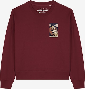 Sweat-shirt ' Tarot The Lovers ' Watapparel en rouge : devant