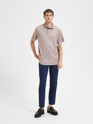 SELECTED HOMME Poloshirt 'Leroy' in Beige